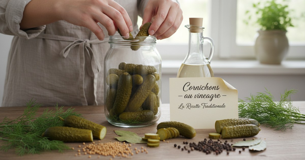 Cornichons au vinaigre : la recette traditionnelle