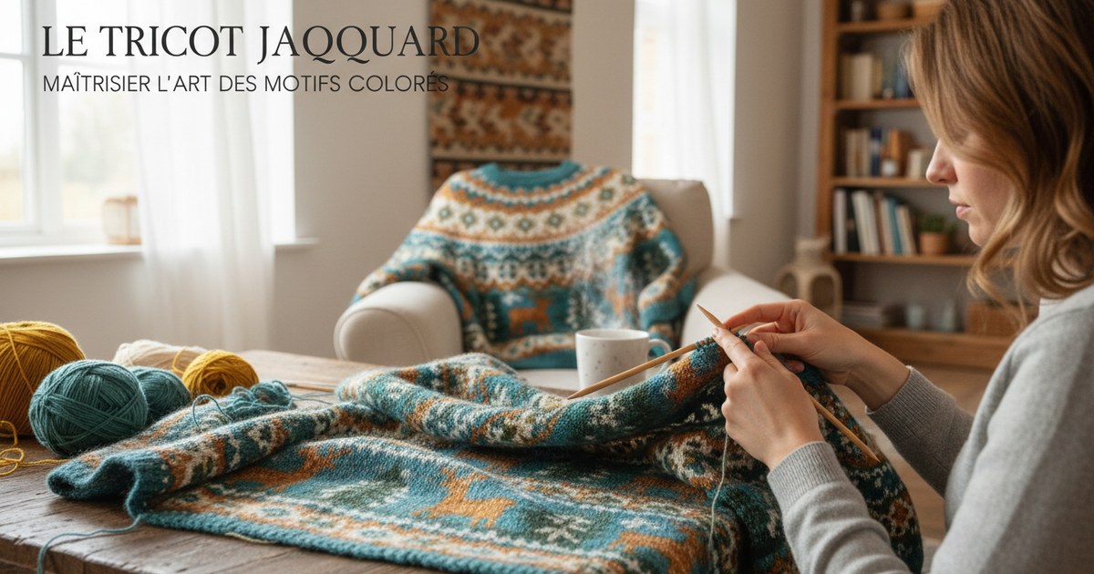 Le tricot jacquard : maîtriser l’art des motifs colorés